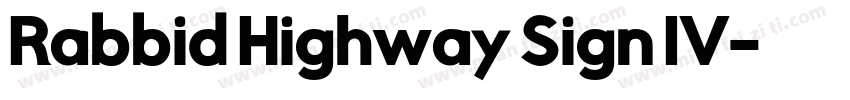 Rabbid Highway Sign IV字体转换